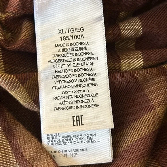 Marmot Mountain Works Fairfax Novelty Lightweight Flannel LS Chocolate Plaid M - Picture 11 of 14